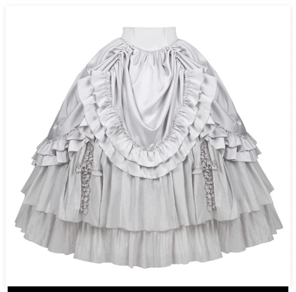 Original Gothic Corset Vest Skirt Set Heavy Craft Cosplay Lolita Skirt Autumn New Halloween Punk Slim Shirt Cake Skirts Outfit