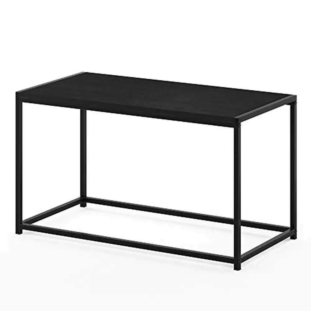 

Modern Rectangular Coffee Table Americano 30x17.5x15.8 Wood Metal Frame Sturdy Flat Surface Easy Assembly Fits Any Room Budget