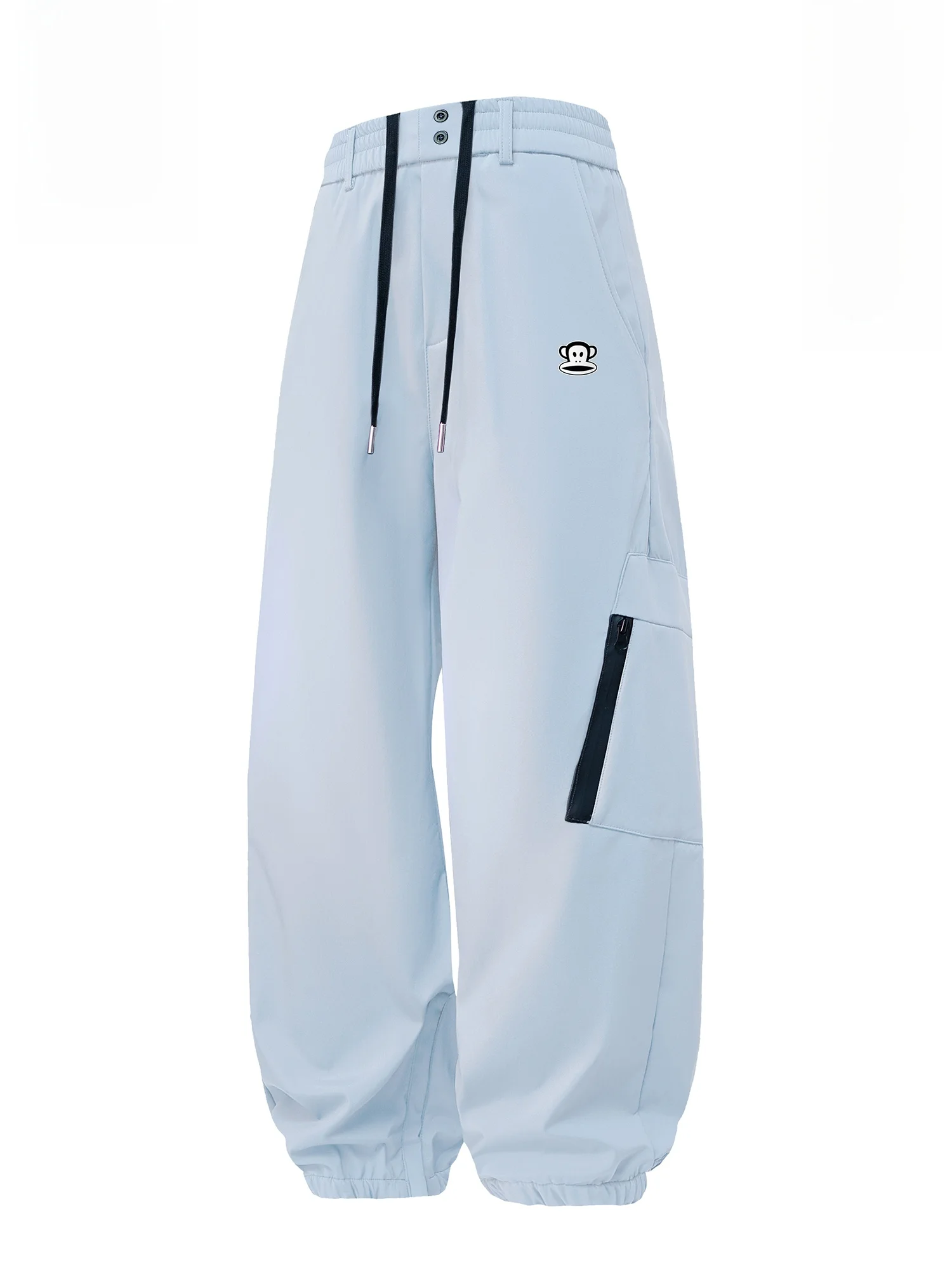 

PaulFrank Winter Thiened Fce Lined Loose Fit Casual Pants for Men Outdoor Warm Workwear Trousers Youth Polyester Fiber