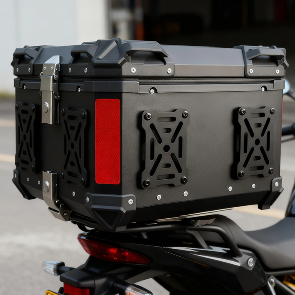 2PCS Universal Motorcycle Molle Panel Aluminum Alloy Waterproof Tactical Side Box Organizer Modular Trunk Storage Board