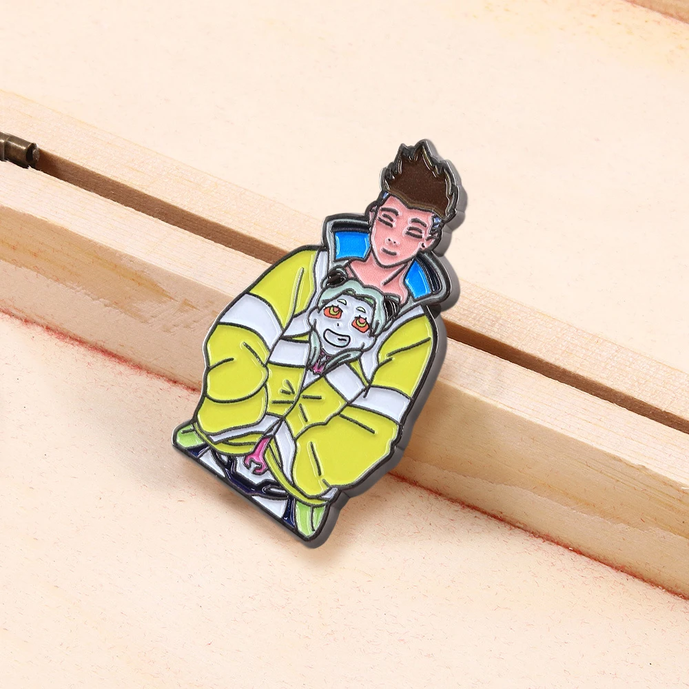 Cartoon-Klassiker-Anime-Brosche, kreative Anime-Peripheriefiguren, Emaille-Anstecknadel, modischer Kragen-Schmuck, Metallabzeichen, Dekoration, Geschenke – Detail 5