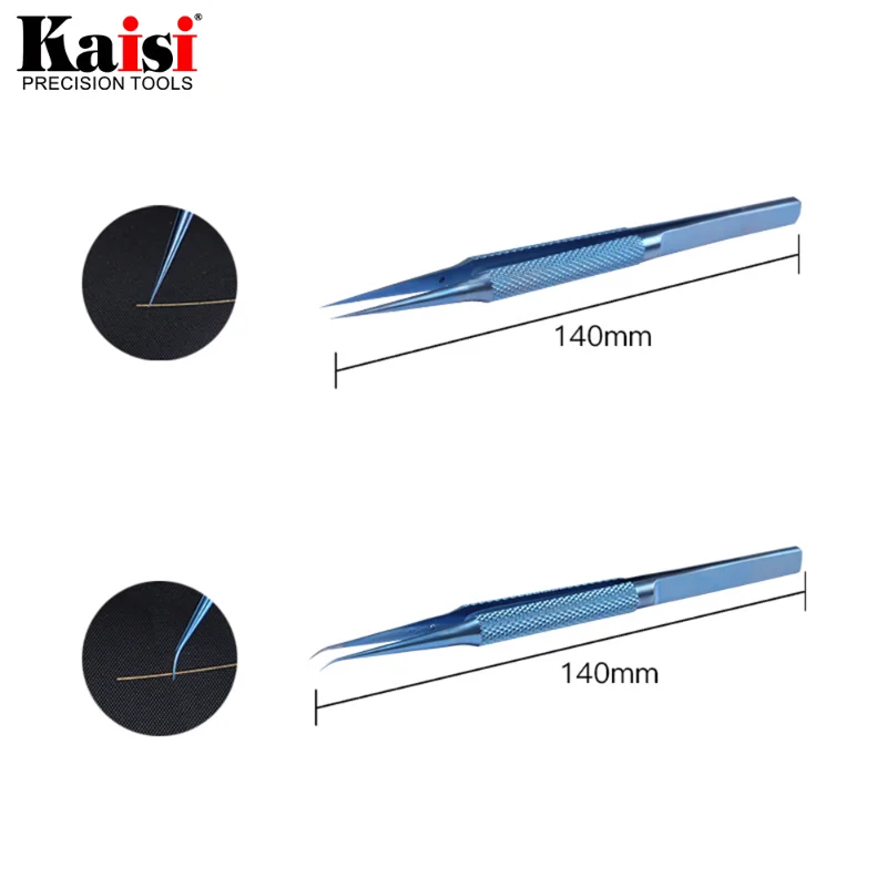 Titanium Alloy Tweezers Professional Repair Fingerprint Fly Line Phone Motherboard Precise Antimagnetic Electronics Tweezers
