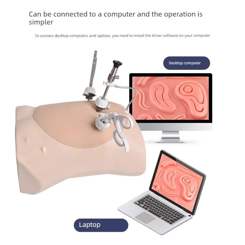 Laparoscopic Simulation Trainer, Surgical practice Instrument, Needle Holder, 30 Degree HD Endoscope