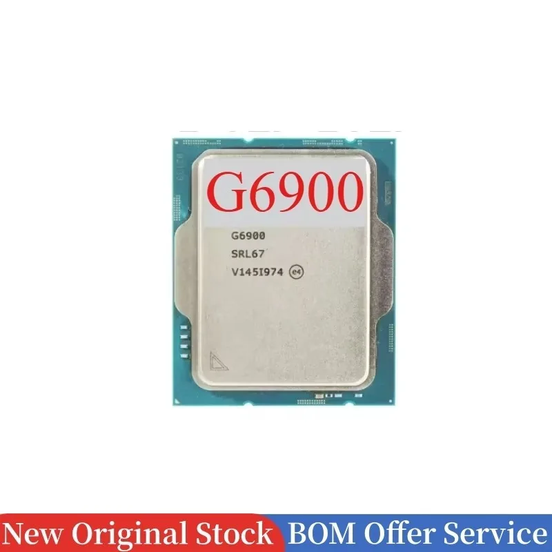 1pcs/5pcs/10pcs IN STOCK Perfect Test Used Intel Celeron G6900 3.4GHz Dual-Core 4 Threads CPU Processor L3=4M 46W LGA 1700