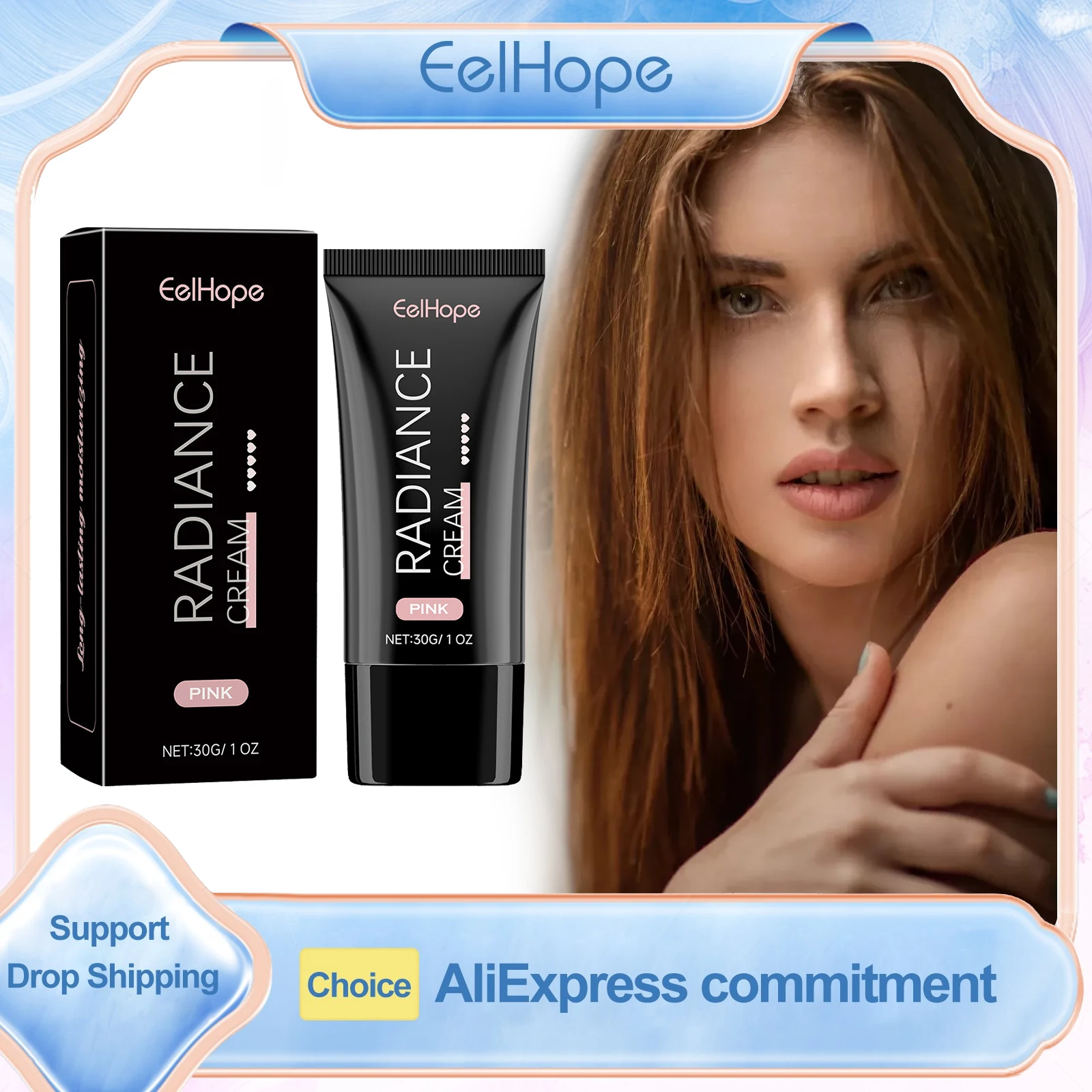 Eelhope Sakura crema radiante antioxidante hidratante brillo de la piel hidratación profunda productos de maquillaje facial crema de nicotinamida