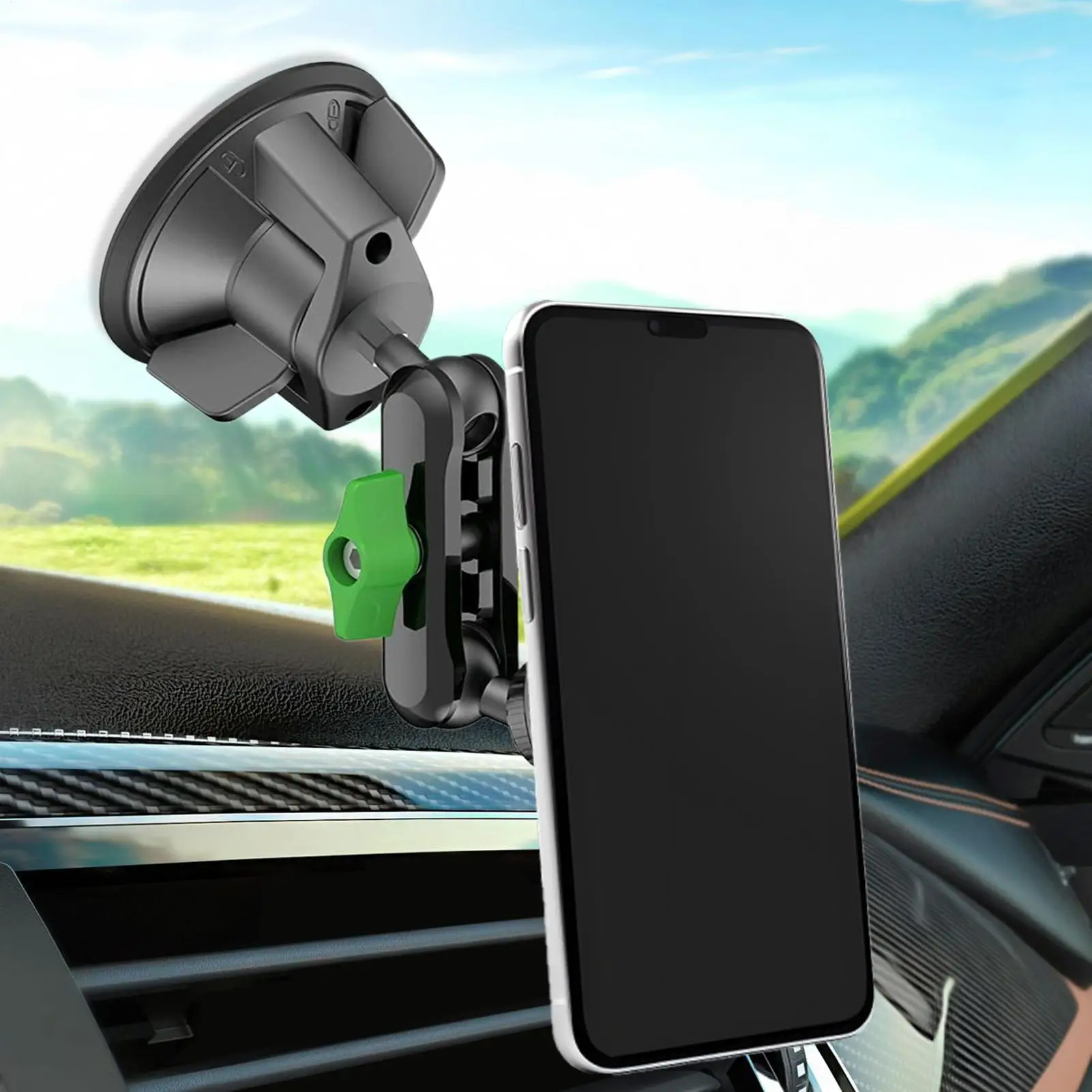 Магнитный держатель для телефона 360, регулируемый вакуумный магнитный держатель для телефона, регулируемое крепление, автоматические внутренние принадлежности для вентиляционного лобового стекла