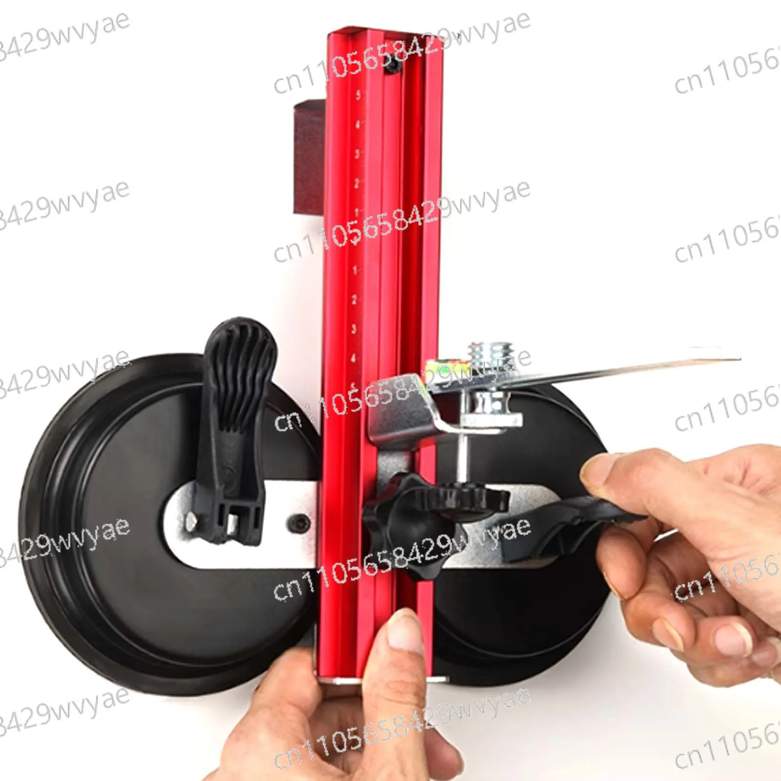 Suction Cup Type Non Punch Wall Mounted Horizontal Bracket, Horizontal Measuring Bracket