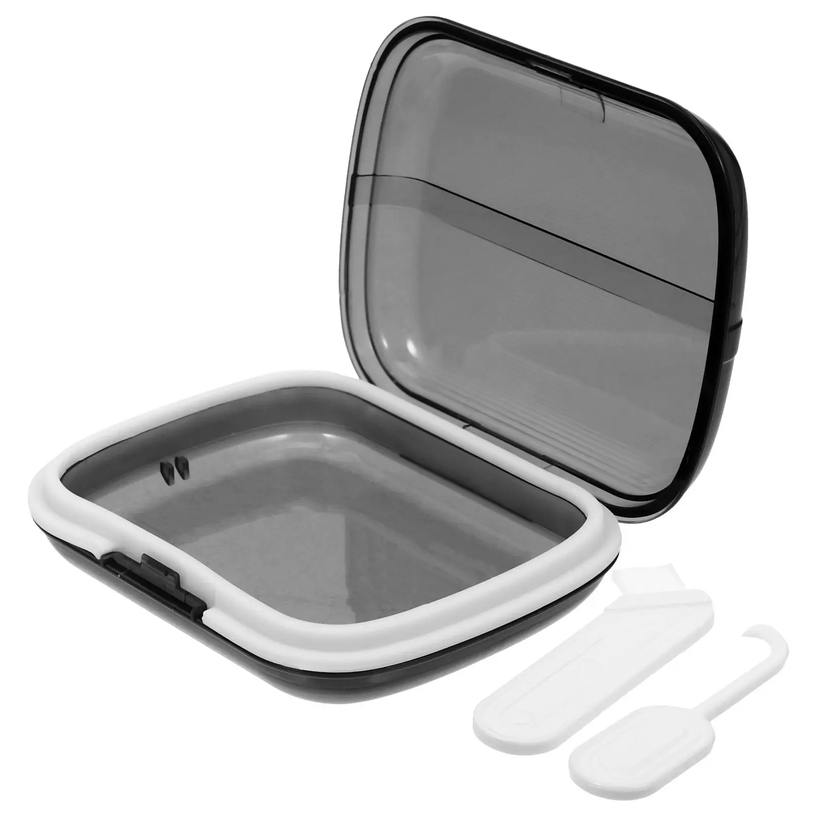 Small Portable Orthodontic Retainer Case Breathable Denture Box Pocket Travel Cleaning Storage Cleaning Case Denture Container