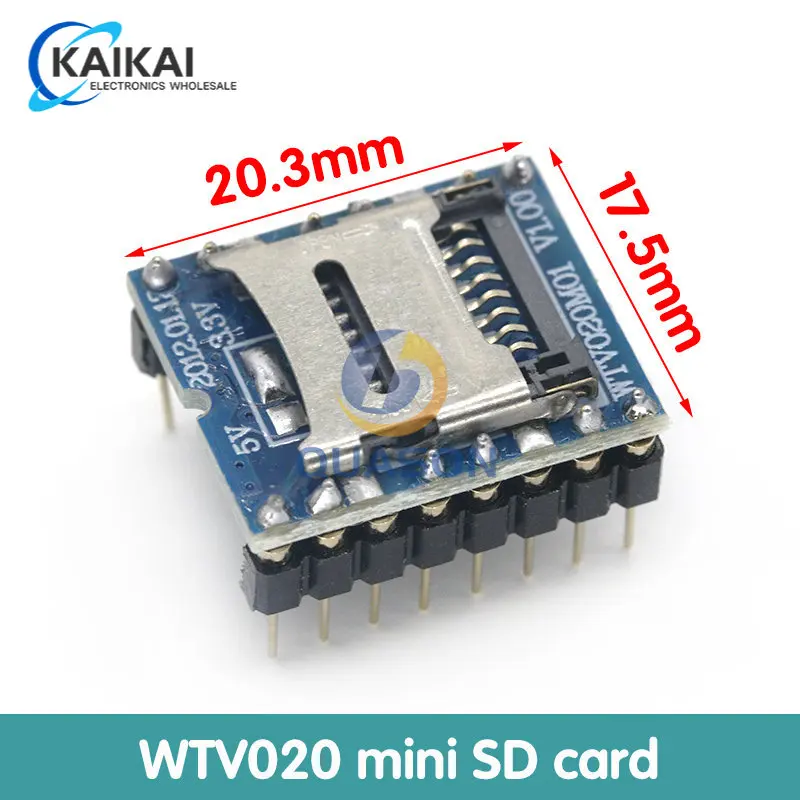 WTV020 GPD2846A Mini MP3 Player Module TF Card MP3 Sound Module Voice Module For Arduino GM Power Supply Module