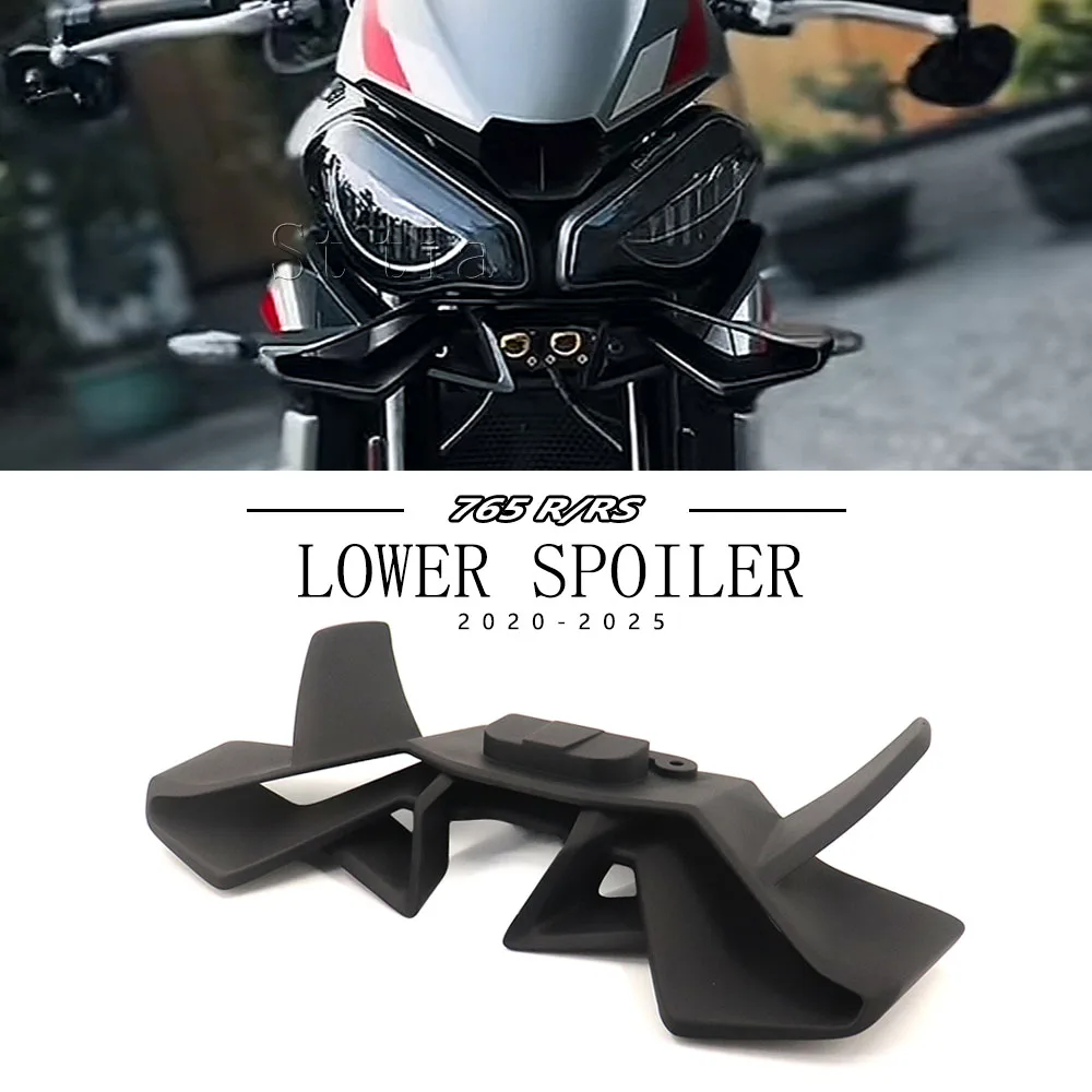 Nuovo Naked Anteriore Downforce Spoiler Winglet Aerodinamico Ala Kit Spoiler Per TRIUMPH Street Triple 765 R/RS 765RS 765R 2020-2025