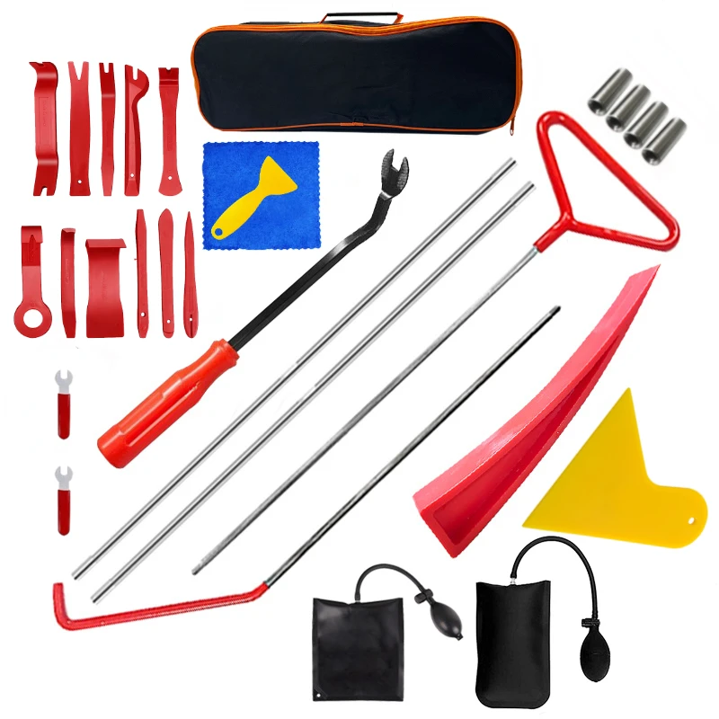 

Hot Car Door Repair Hand Tools Wedge Pump Locksmith Thickened Kit Air Cushion Emergency Open Unlock Long Reach Grabber Tool Set