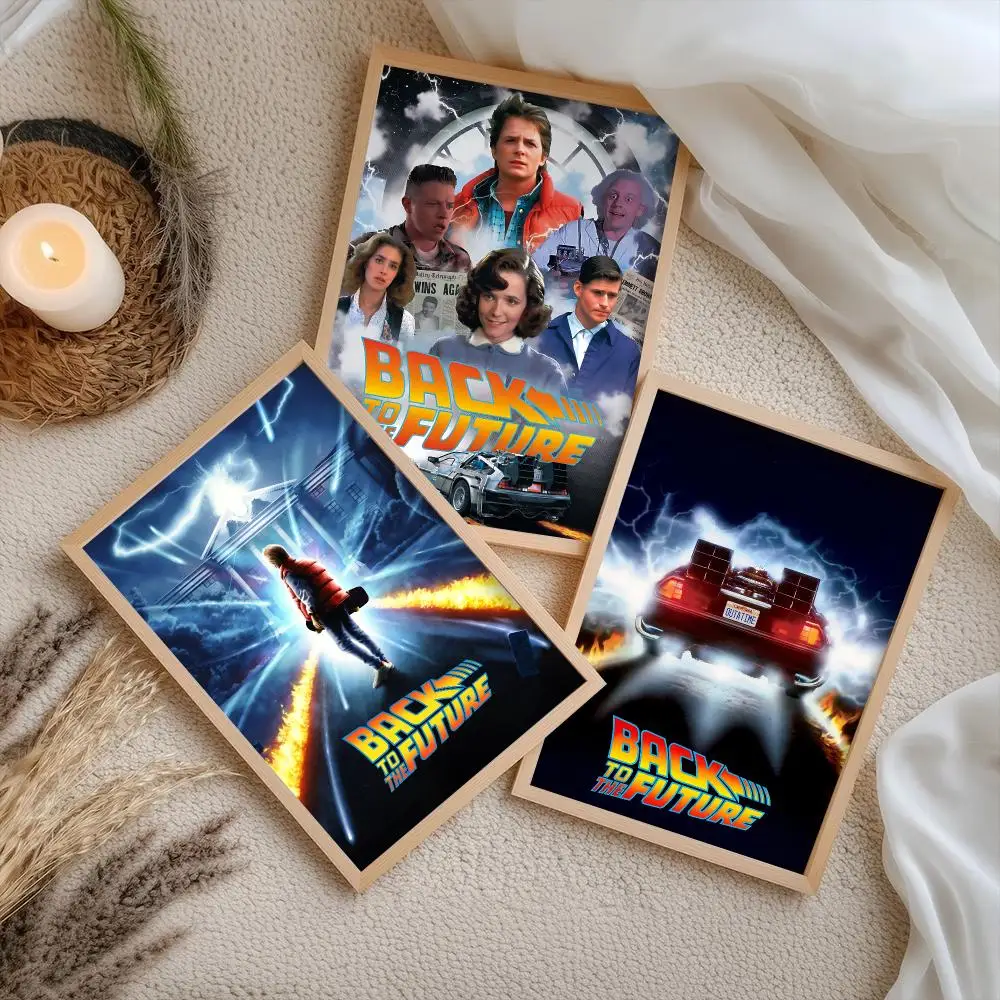 Back To The F-Future Movie Poster HD Home Wall Stickers House Hallway Living Room Bedroom Bar Office Decor Art Prints