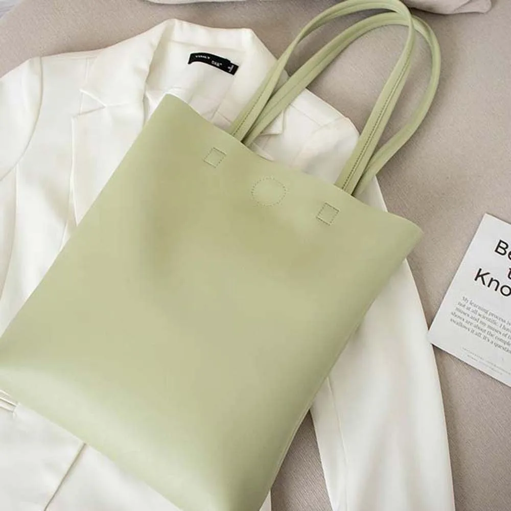 البوليستر لينة بولي Tote حمل حقيبة جيوب سعة كبيرة بلون حقيبة يد مكافحة سبلاش المياه النمط الياباني الربيع الصيف حقيبة المرأة