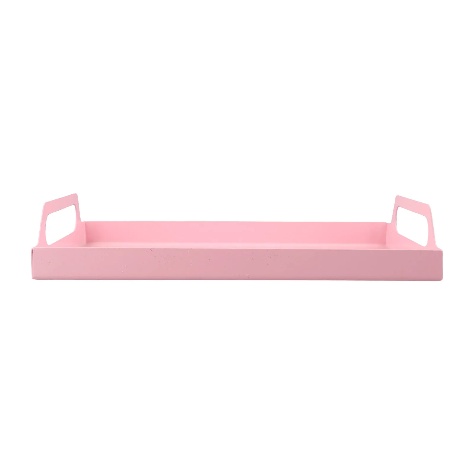 

Rectangular Shaped Metal Tray Made of Solid Iron for Serving Appetizers Beverages or Storing Daily Essentials Safely