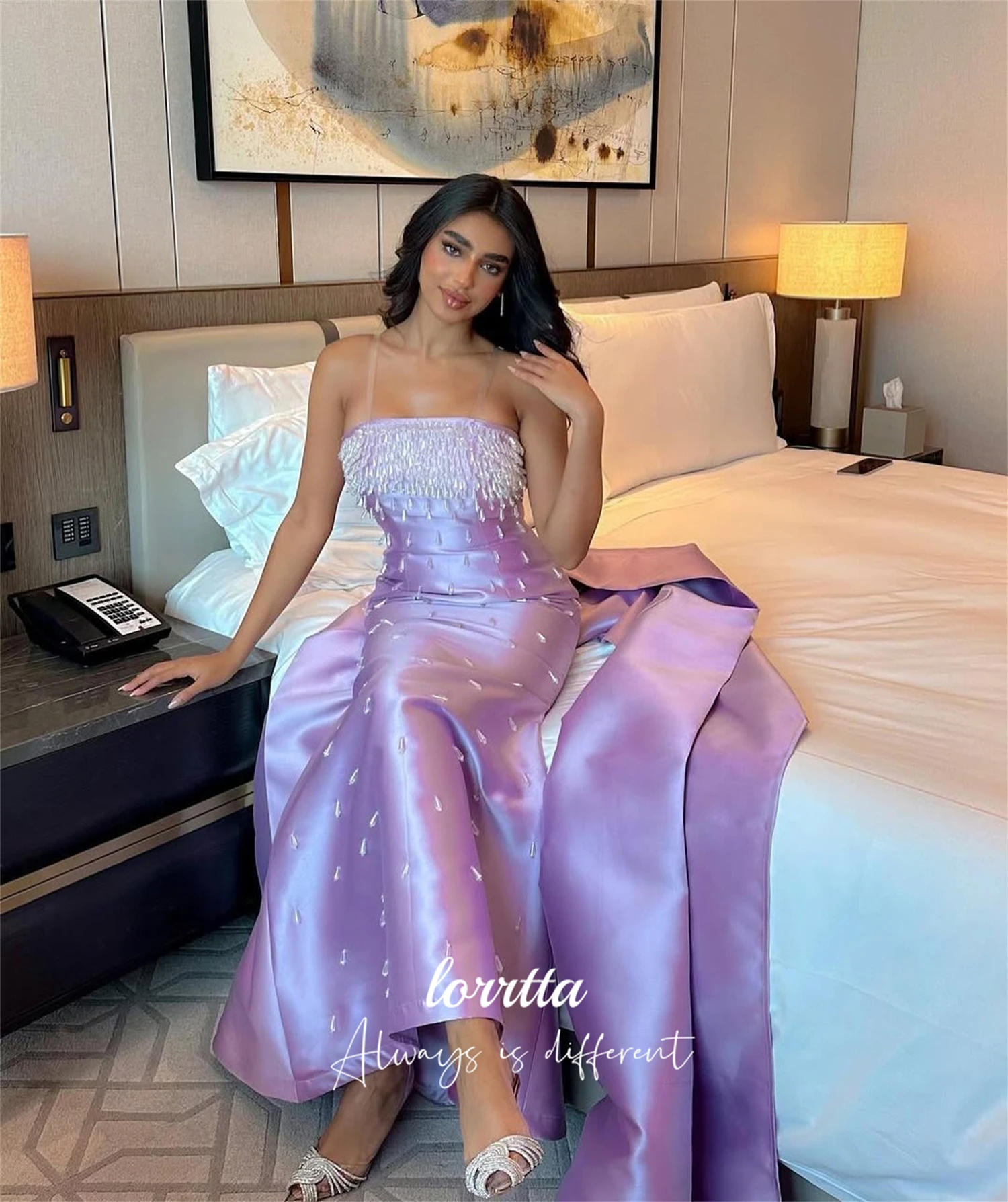 

Lorrtta Customized Party Dress Chic Evening Dress Woman Happy Sharon Dresses for Special Occasions Glitter Decoration Mermaid