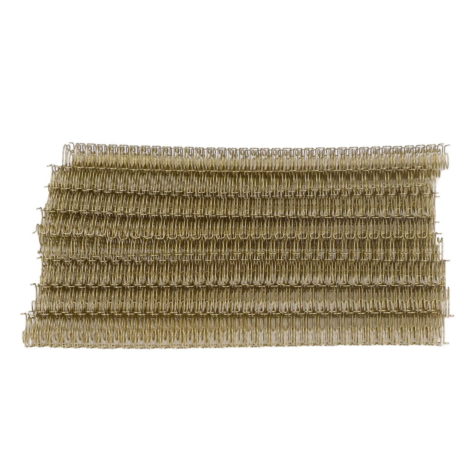 100Pcs Double Loop Wire Binding Spine 100 Sheet Capacity 3:1 Pitch 34 Loop 12.7mm Diameter Set Kit for A4 Paper Light Gold