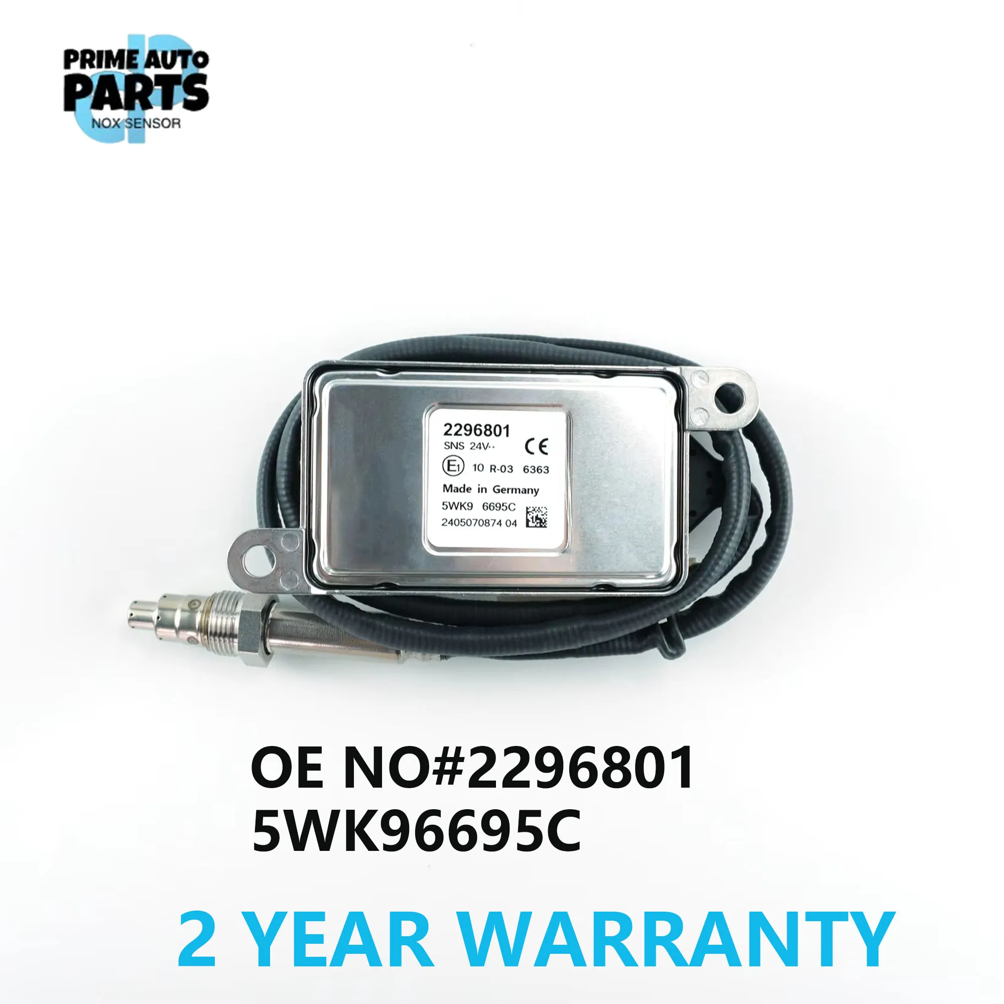 

New Nitrogen Oxygen Sensor 2296801 5WK96695C Fits For Scania Trucks Bus Coach 24V 5WK9 6695C Nox Sensor