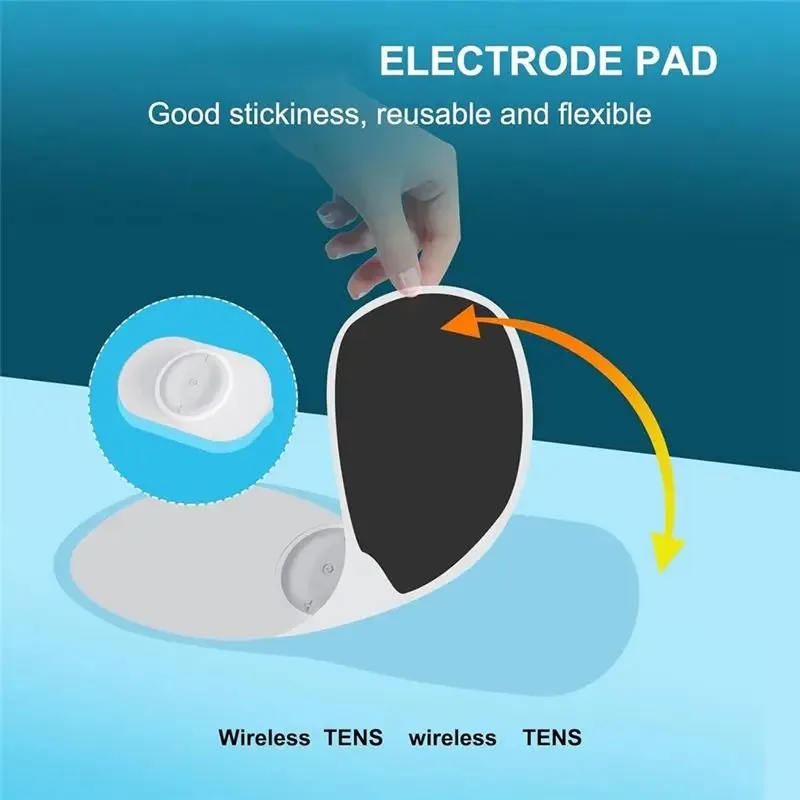Wireless TENS Muscle Stimulator Portable Digital Pulse Massager Pad for Shoulder Back Body Pain Relief Therapy Device