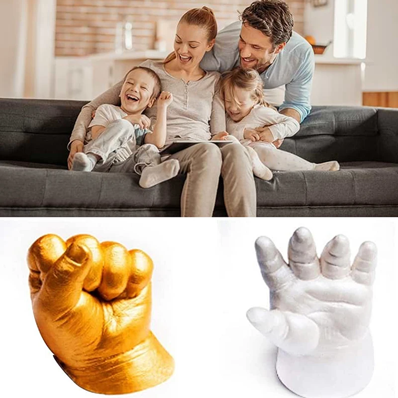 Baby hand cloning powder Creative 3D cloning powder children\'s full moon hand and foot print souvenir model