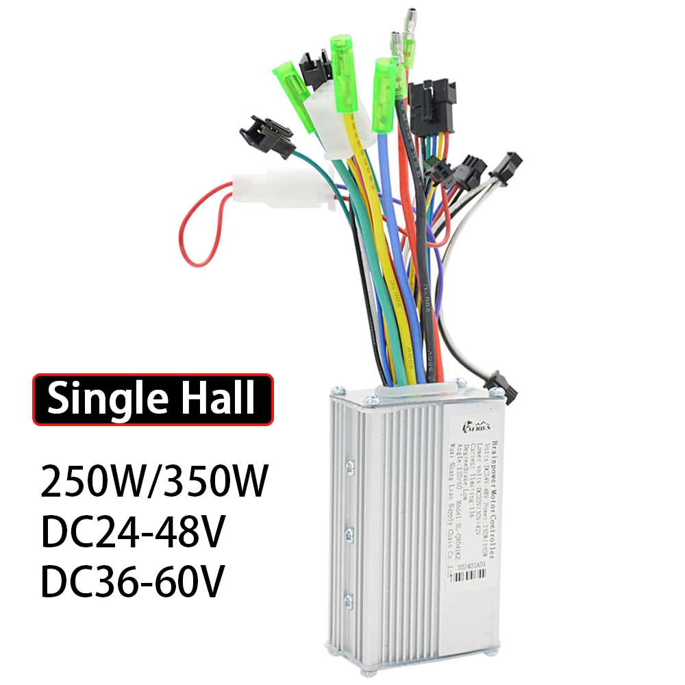 

250 Вт/350 Вт электрический велосипед Brainpower контроллер двигателя контроллер скутера один зал усилитель программа 24-48 В/36-60 В детали для электронного велосипеда