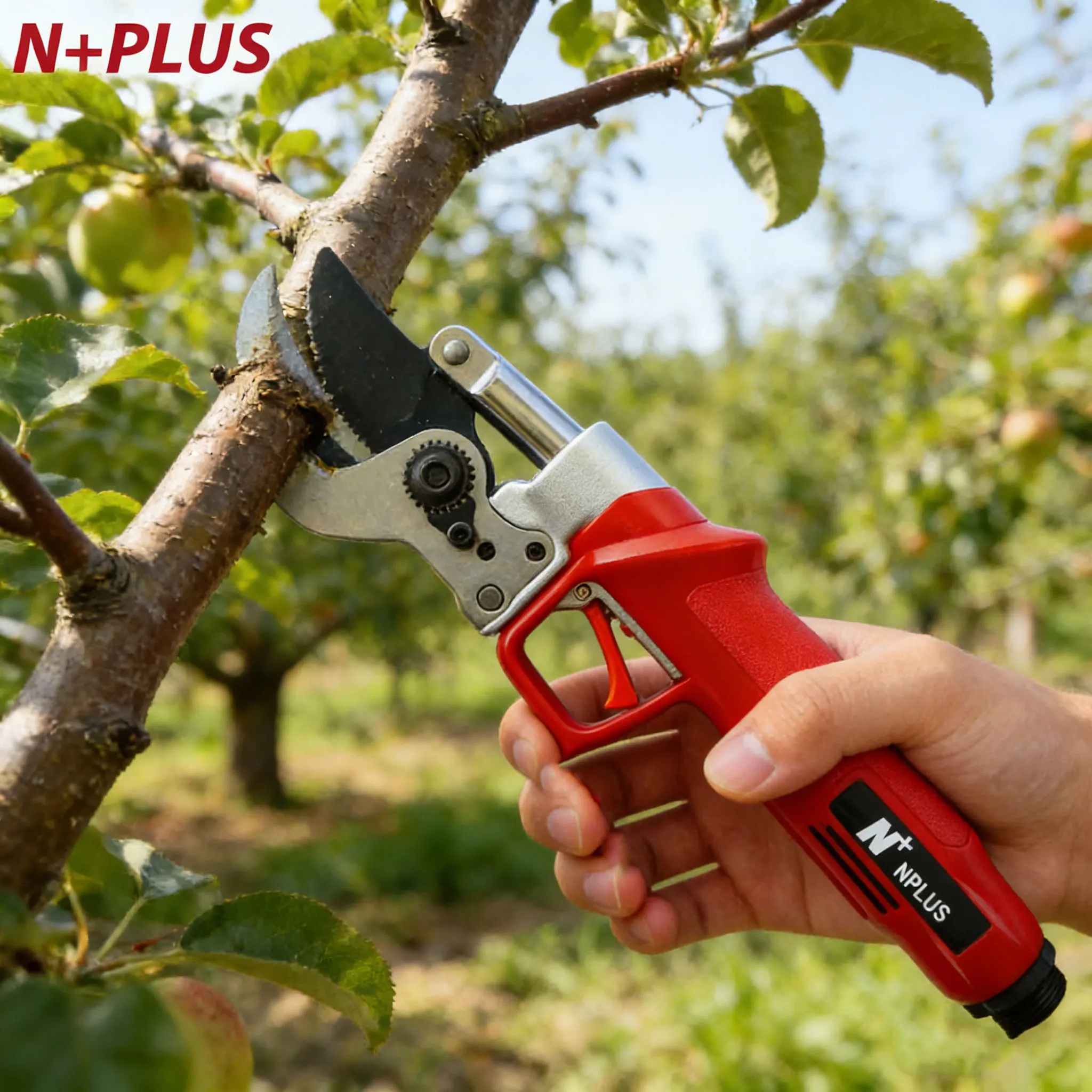 

Электрические секаторы N+PLUS: мощные, для сада и фермы, с длительным сроком службы батареи, прецизионные лезвия SK5, ножницы для обрезки