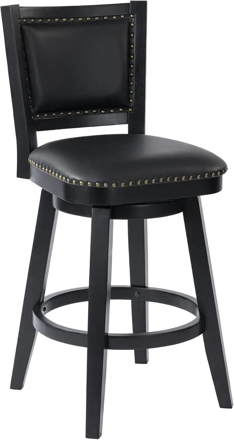 

Broadmoor Bar Height Swivel Kitchen Bar Stool - Black