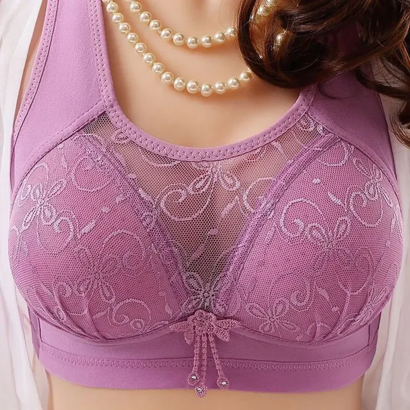 SFIT No Rims Women Bras Seamless Lace Tube Top Anti-glare Breathable Comfort Large Cup Plus Size Women's Wireless Underwear