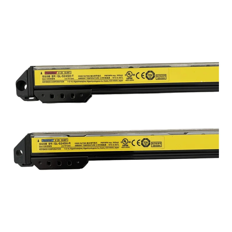 KEYENCE GL-S24SH GL-S12SH GL-S16FH GL-S40SH Thin Safety Grating with 24 Optical Axes Used for Preventing Pinch Injuries in Stock