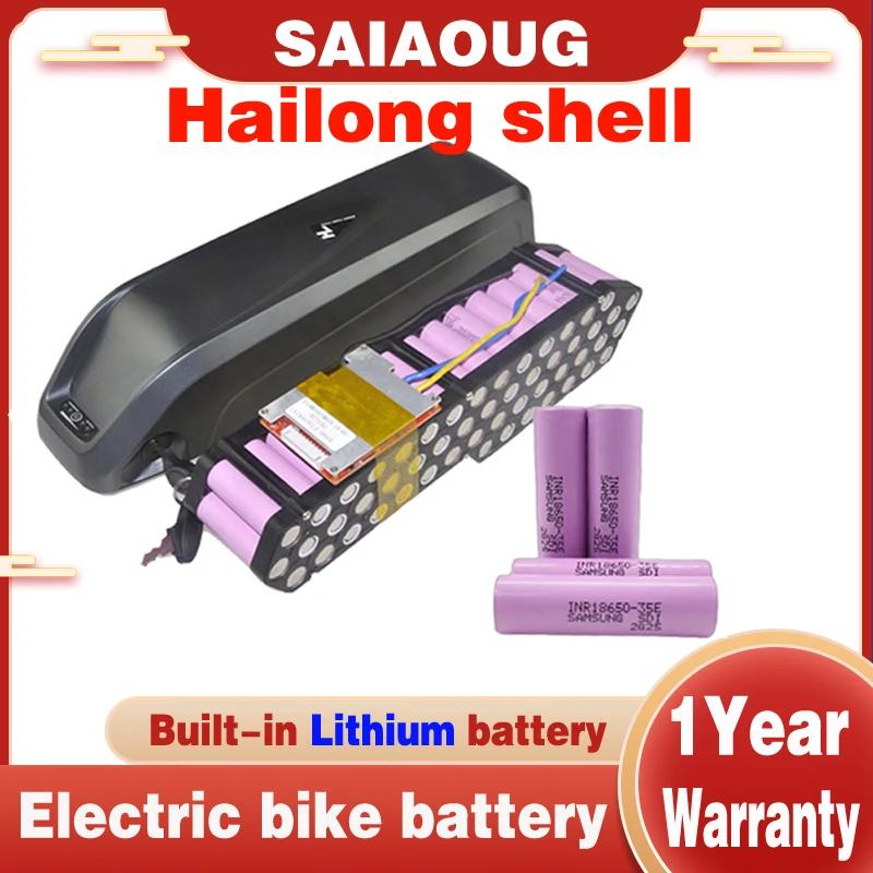 

48V Rechargeable 36V Electric Bike 52v Battery 60V Hailong 72V 18650cell 20ah 60ah Lithium Battery Pack Free shipping and duty