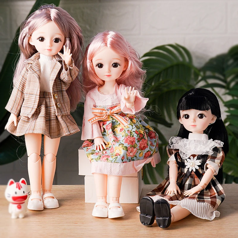 30CM New Creative Fashion Cute Dress Up Dolls Toy Fun Simulation Princess Girl Play House Toys Children's Holiday Birthday Gift