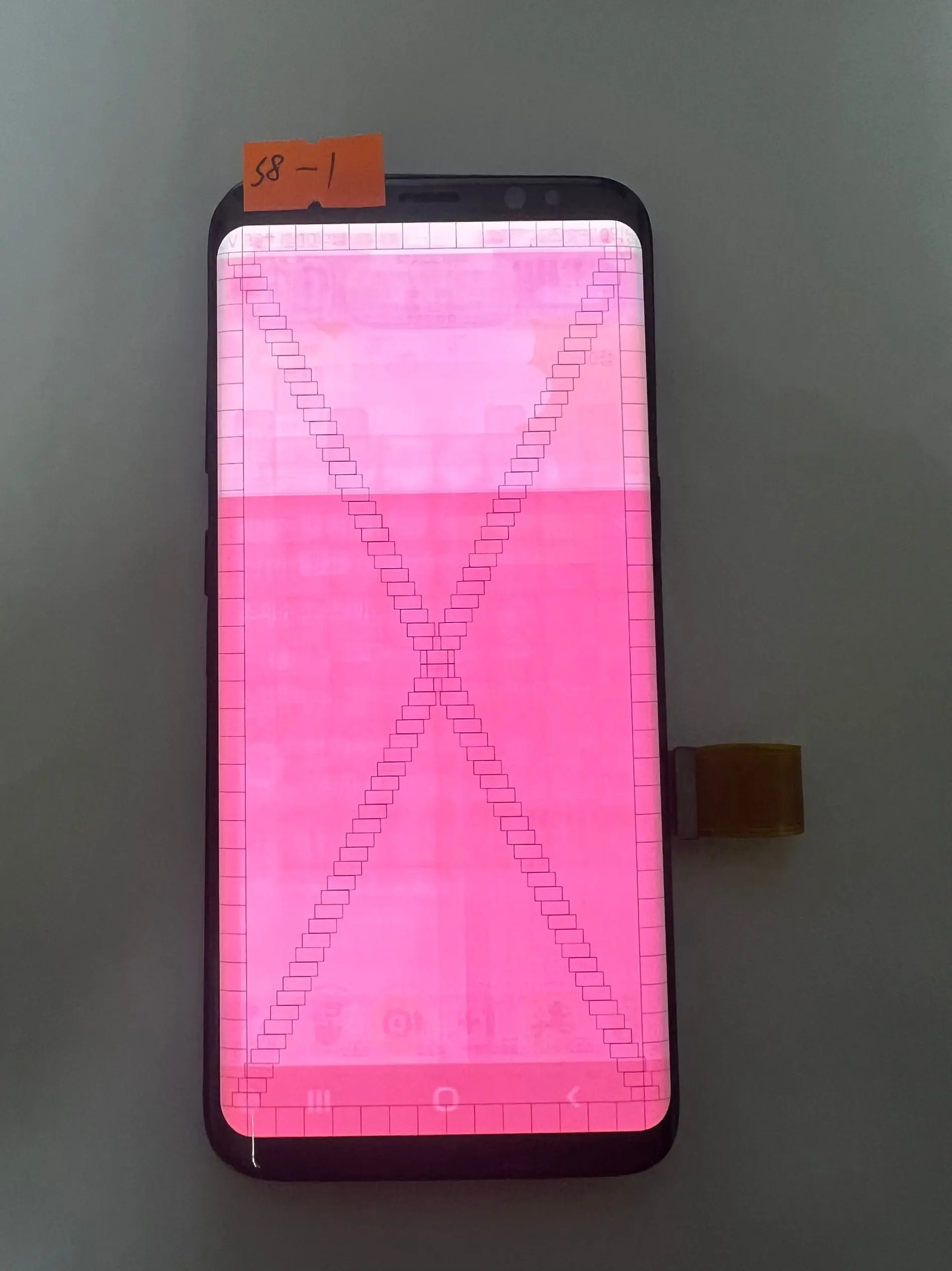 Punto de fallo/defecto en pantalla AMOLED para Samsung S8 LCD G950 G950F, digitalizador de pantalla táctil LCD para Samsung Galaxy S8 con defectos en la pantalla LCD.
