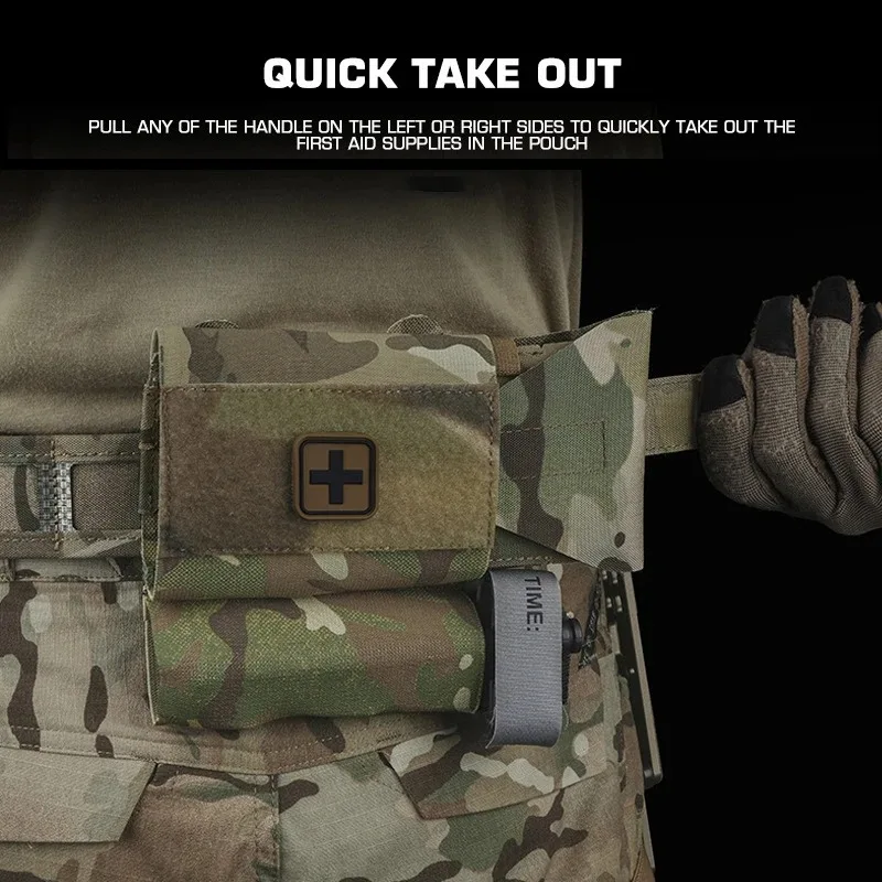 Tactical Medical Kit MOLLE Rapid Deployment First-aid Pouch Survival Safety IFAK First Aid MOLLE PALS Waist Belt Bag