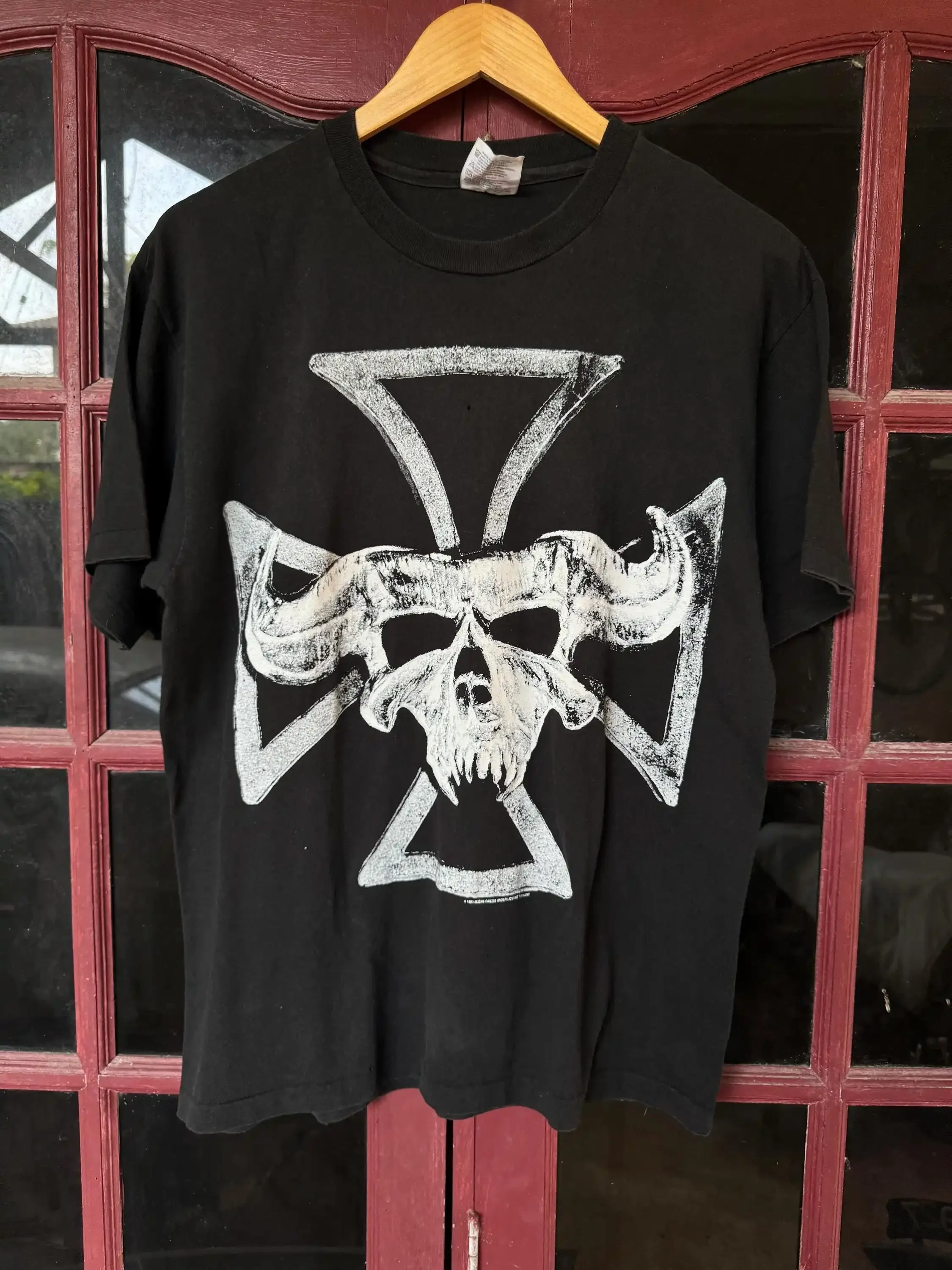 Vintage 1992 Danzig Thrall Demonsweatlive Promo T Shirt Size L Black samhain misfits horror punk hardcore