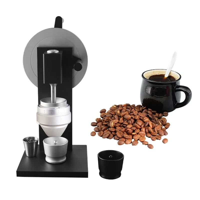 Manual Coffee Grinder 83mm Conical Burrs Stainless Steel Burr Heavy Duty Espresso Coffee Bean Mill