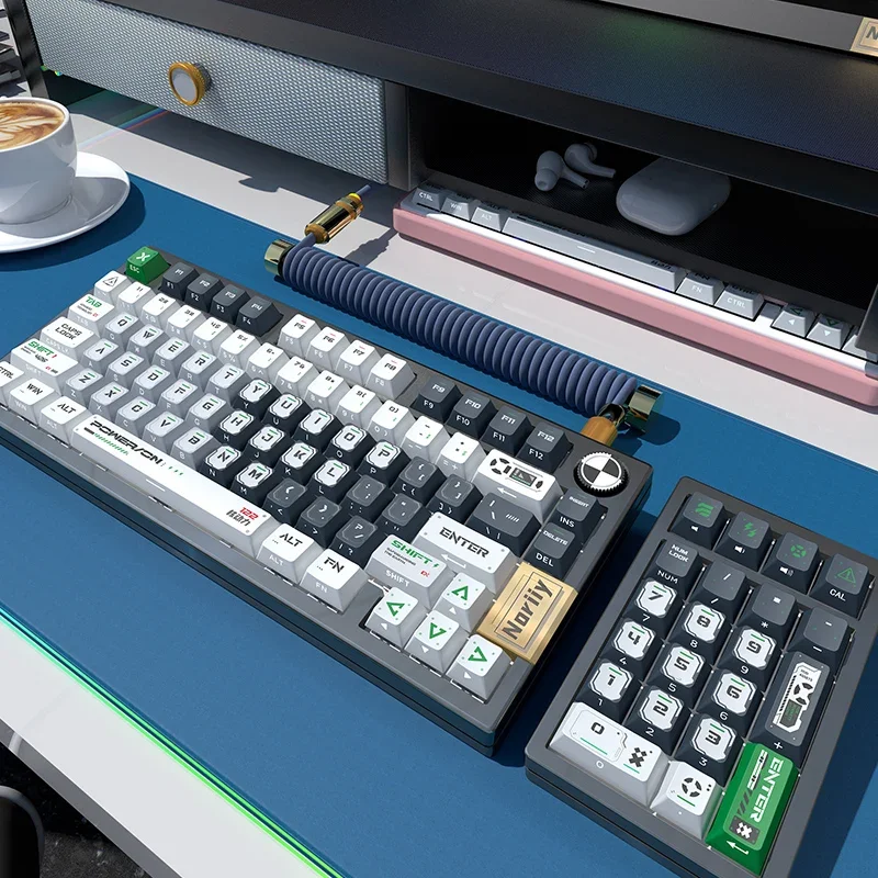 Imagem -02 - Nuclear Powered Tema Keycaps Grupo Translúcido 130 Key Pbt Personalidade Personalizada Perfil Cereja Teclado Mecânico