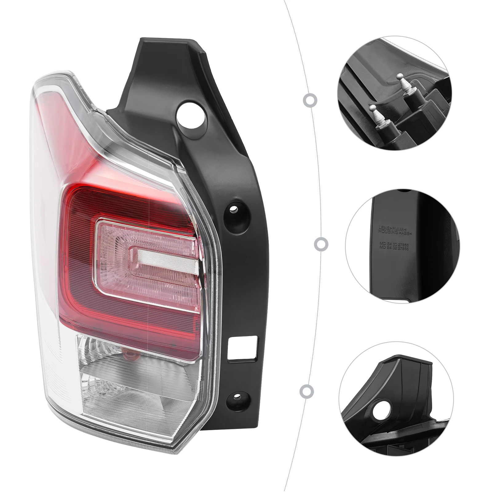 ไฟท้ายด้านซ้ายสำหรับซูบารุ ฟอเรสเตอร์ ปี 2016 2017 2018 ไฟท้ายหลัง ไฟเบรก