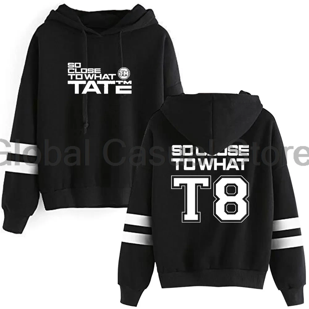 Tate McRae So Close To What Merch SC2W Hoodie Pocketless Parallel Bars Sleeve Streetwear Men Women Hooded Sweatshirt