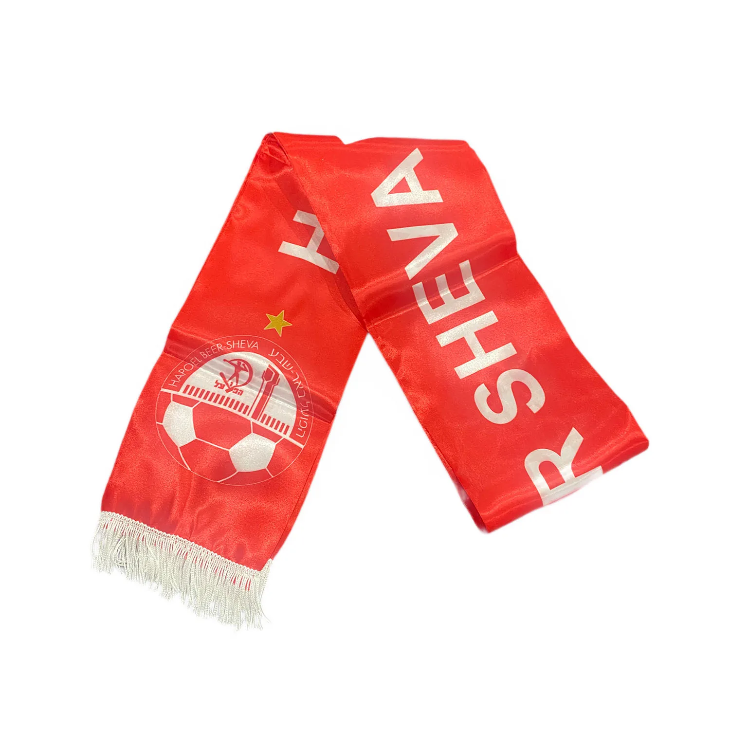 Half Hapoel Beer Sheva FC  Satin Scarf ,15*150cm