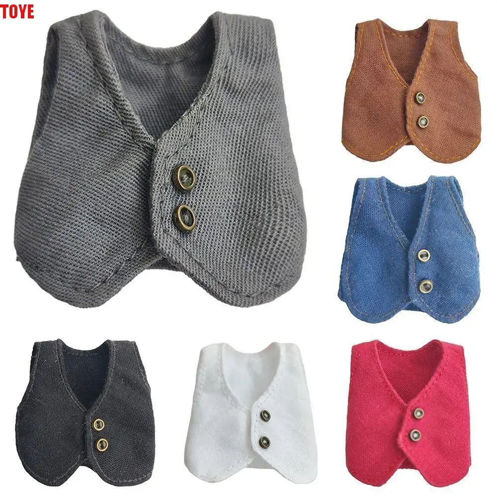 

Casual Wear Doll Vest Tops Formal Dress Obitsu 11 Ob11 Doll Clothes Shirts 1/12 Bjd Doll Gentleman's Vest Boys Girls