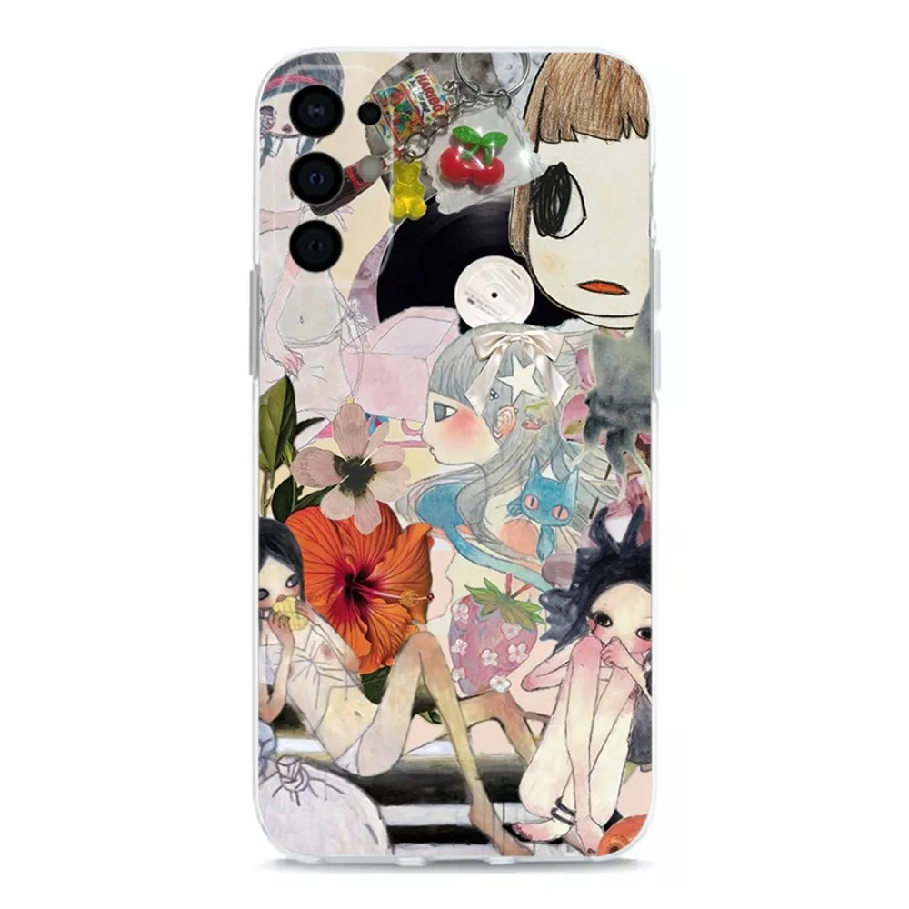 Aya Takano Japanese painter Phone Case  For Samsung S30,S23,S21,S22,S20 Ultra,S20 FE lite,S10,S9,S8PIus Transparent Shell