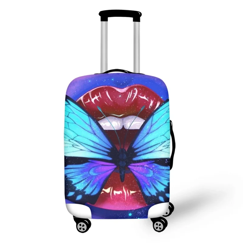 Creative Lip Design Luggage Cover Elasticity Suitcase Protective Covers for Travelling Anti-Dust Basic Accessories for 18-32inch