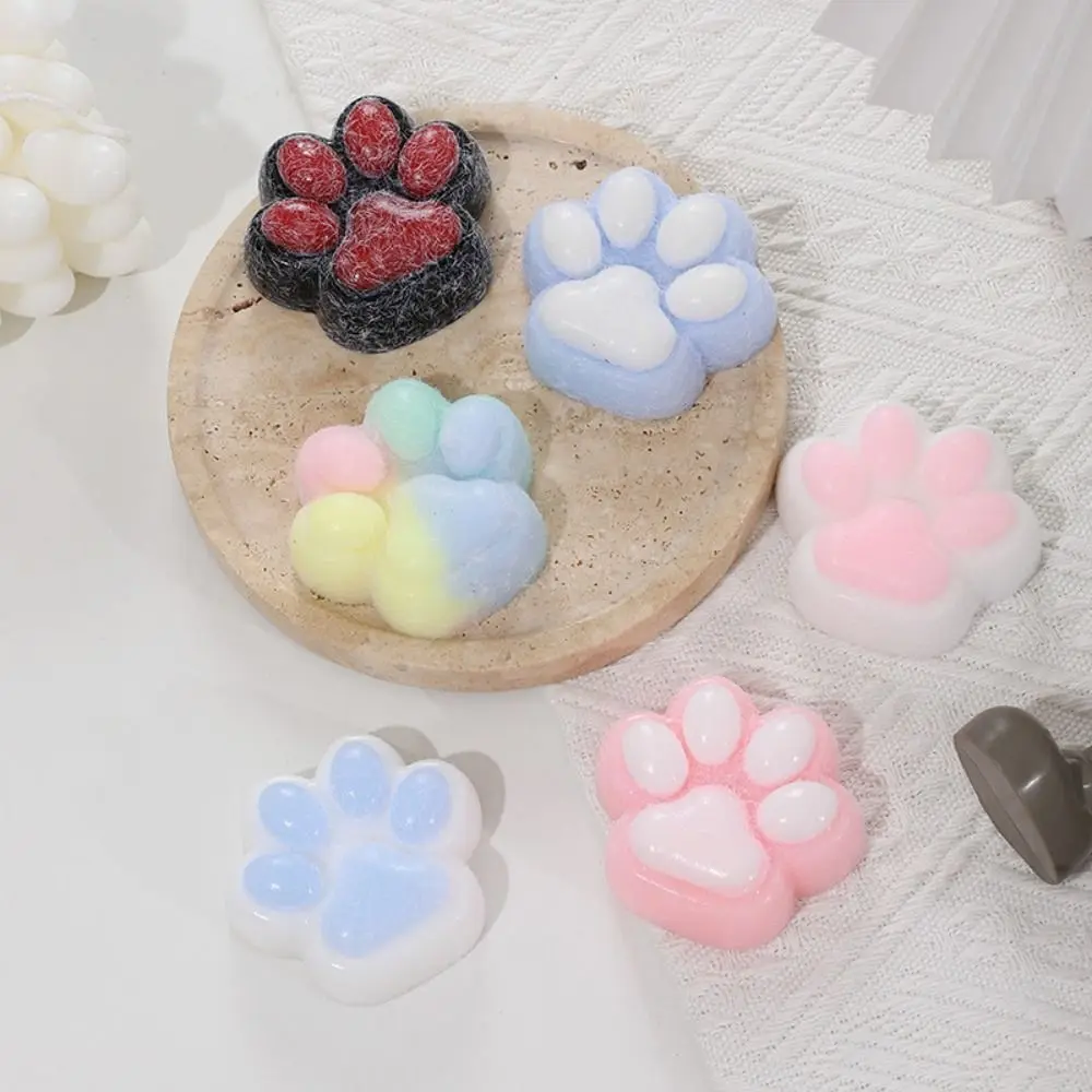 Funny Gift Squeeze Toy Squeeze Cat Paw Toys Soft Sticky Decompressing Pinching Cat Paw Abreact Pinching and Decompressing Toy