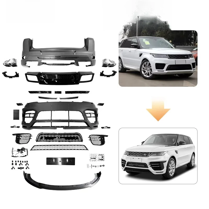 

Factory Upgrade Bumpers Grille Conversion Kit for 2018-ON Range Rover Sport Facelift to LM Model Accessories