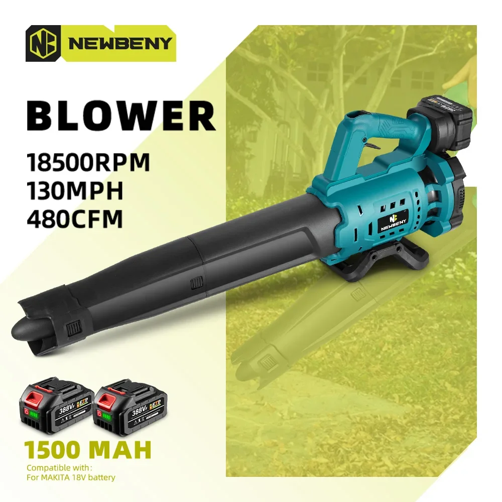 NEWBENY Electric Blower Speed Adjustable Cordless Efficient Household  Leaf Dust Snow Cleaner Tool For Makita 18V Battery