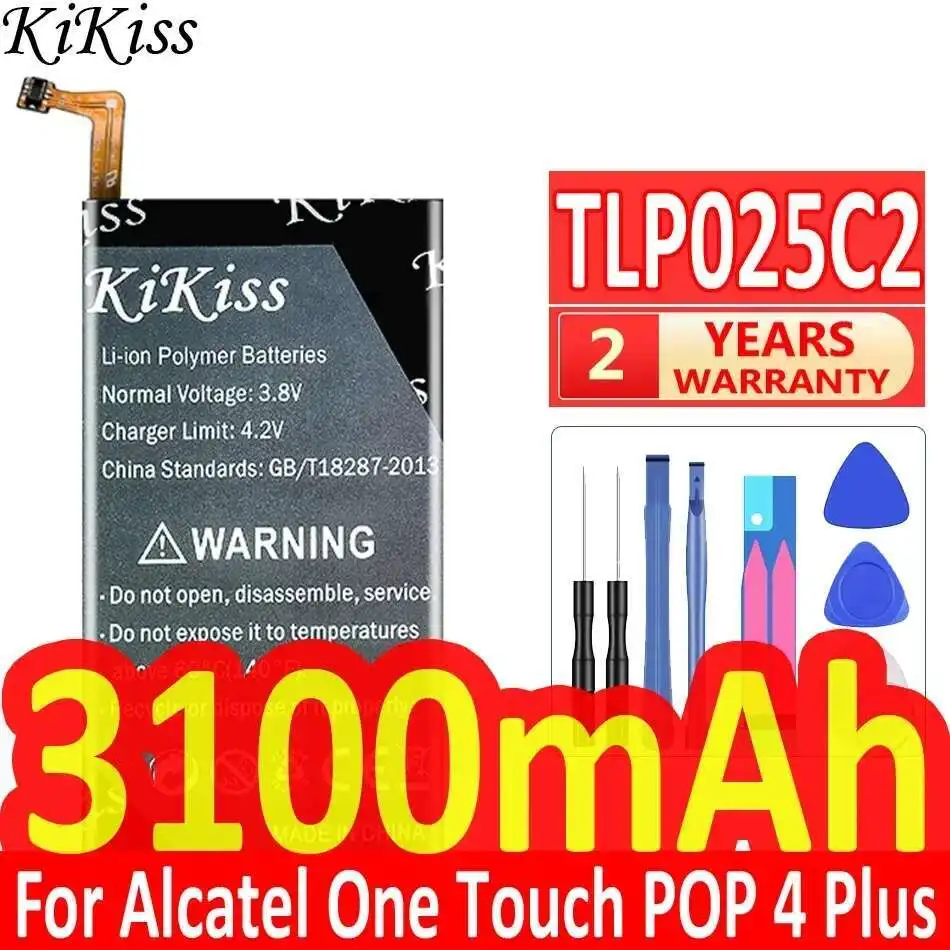 

Mobile Phone Battery TLP025C2 TLP025C1 3100Mah For Alcatel One Touch Pop 4 Plus 4+ OT-5056D 5056D 5056A 5056W