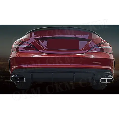 Carbon Fiber Rear Bumper Lip Diffuser For Mercedes Benz CLA Class W117 CLA180 CLA200 CLA250 CLA260 CLA45 2016 2017 2018 8 best sales mercedes benz cla 250 - №8