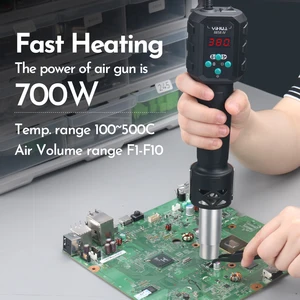 Yihua-Micro Hot Air Gun, w/F adjusted Temp, 8858iv, 700W, Weldy Weldy Rework LCD Digital Heat Gun, BGA IC Solder Tools 10 Main Sales Solder and Hot Air Station - №1