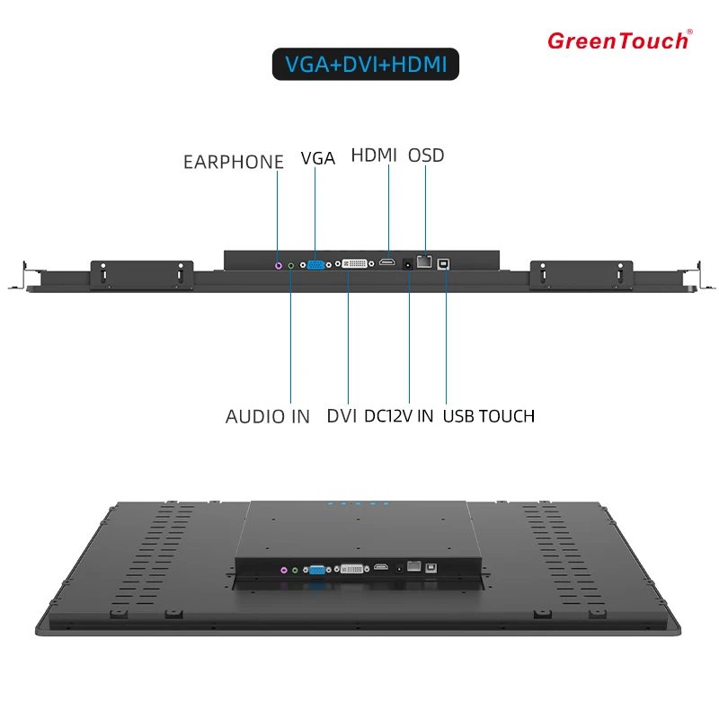 ราคาขายส่ง 27 นิ้ว 1920*1080p หน้าจอสัมผัสแบบ Capacitive Panel Monitor