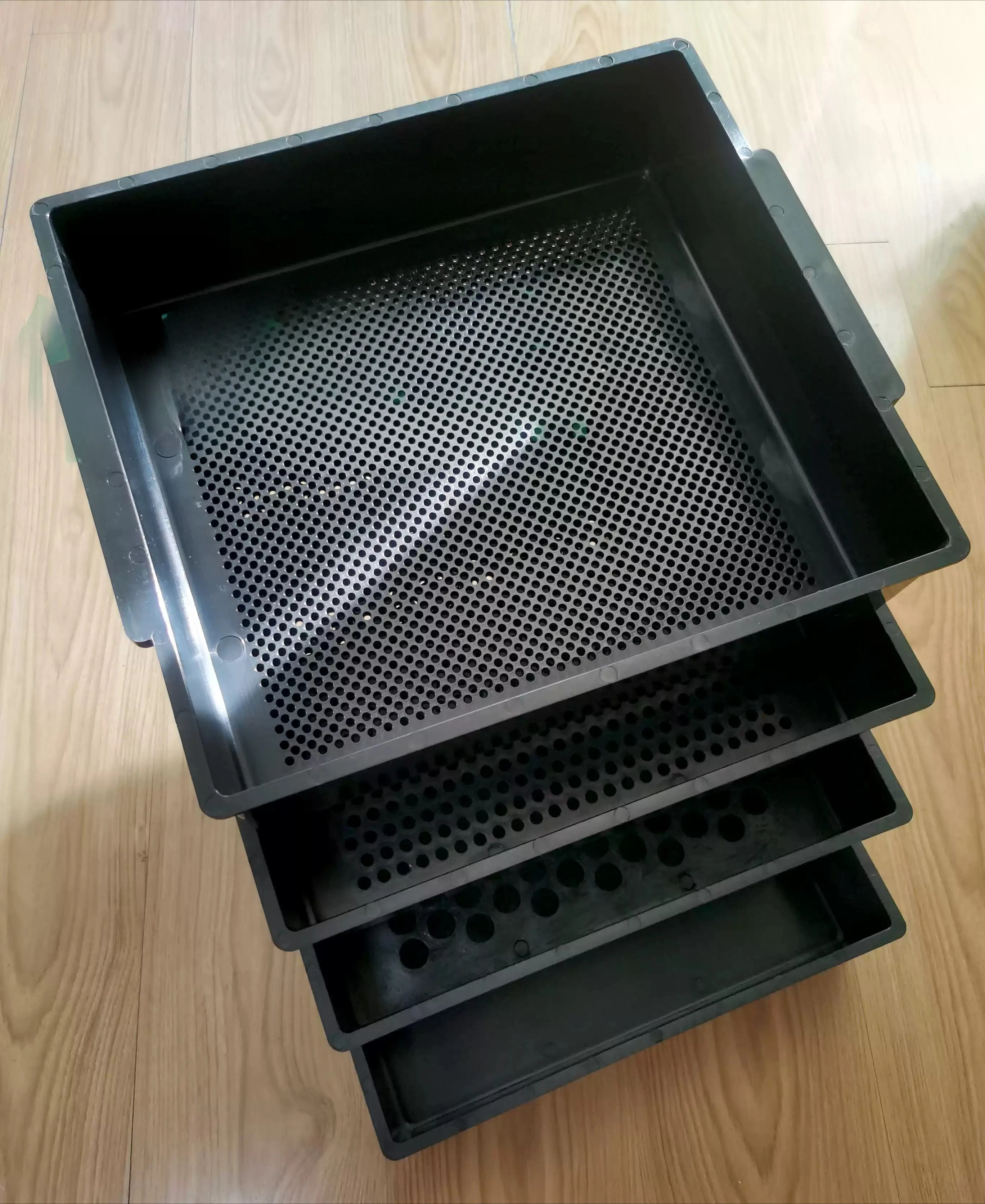 Four-layer Binzhou sieve forage analysis sieve TMR particle separation sieve