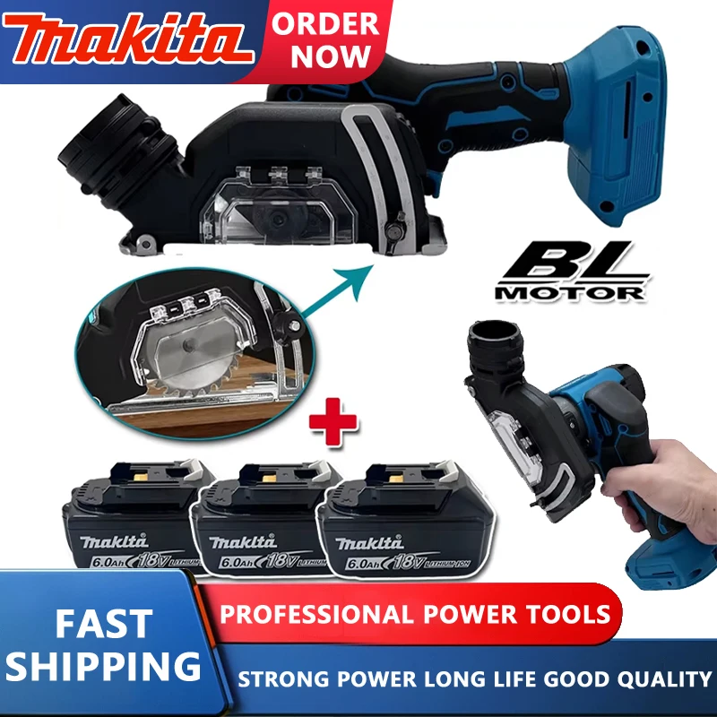 

Makita 3-дюймовая мини-бесщеточная электрическая циркулярная пила, беспроводная перезаряжаемая ручная электрическая шлифовальная машина, инструмент для батареи 18 В